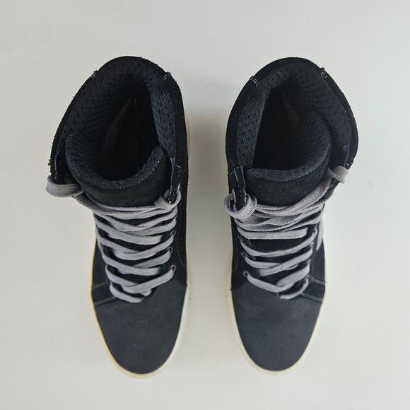 Dainese Street Biker Shoes Womens 5.5 Black Grey Suede Motorcycle Boots - Picture 6 of 8